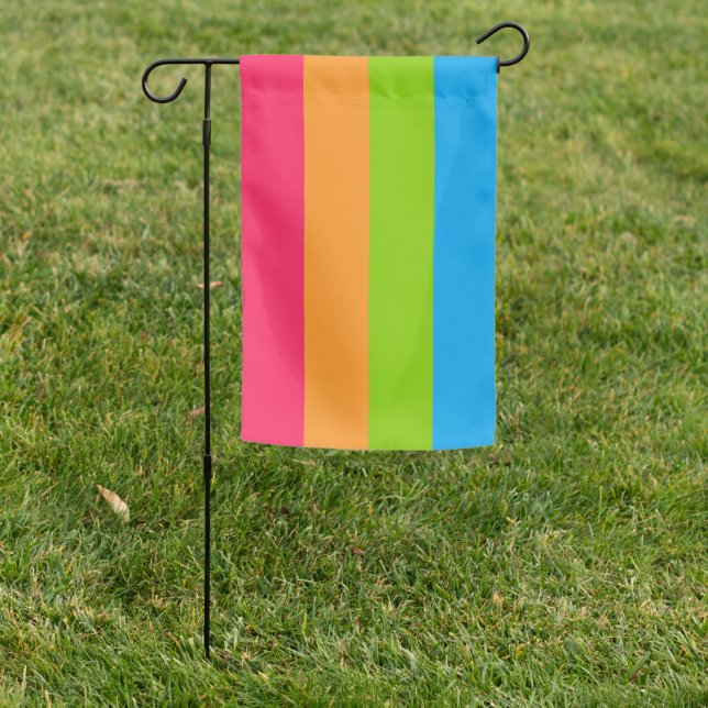 Panoromantic Pride Garden Flag (In SItu)