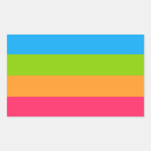 Panoromantic Pride Rectangular Sticker