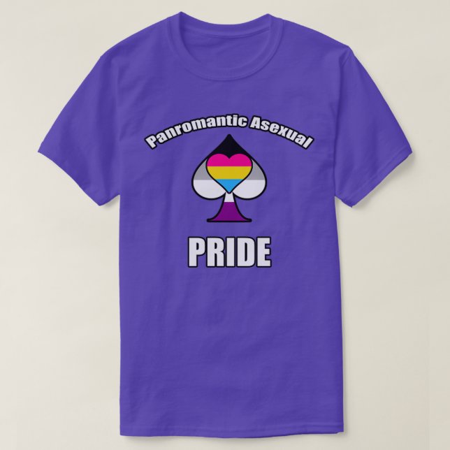Panromantic Asexual Pride T-Shirt (Design Front)