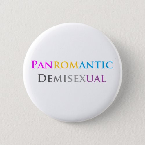 Panromantic Demisexual Pinback Button