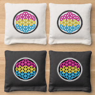 pans sacred geometry cornhole bags