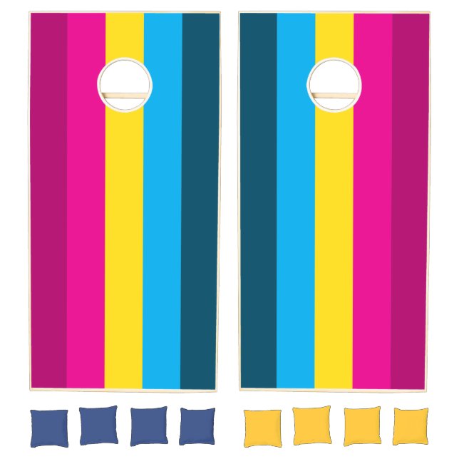 Pans Striped Cornhole Set (Set)