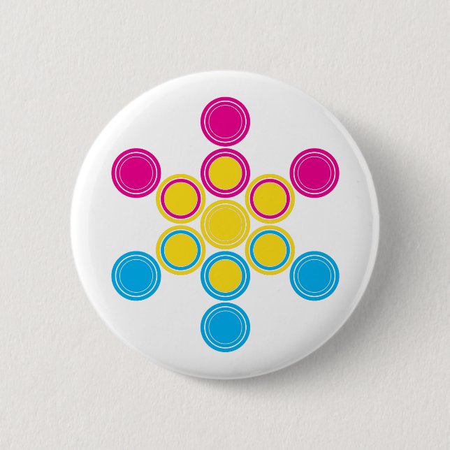 panSacred circles Pinback Button (Front)