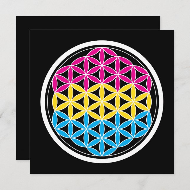 panSacred geometry Invitation (Front/Back)