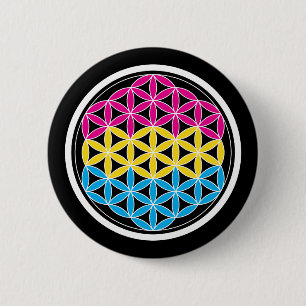 panSacred geometry Pinback Button