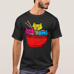 Panseual Cat Ramen Kawaii Japanese Food Pan Pride  T-Shirt