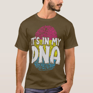 Panseual Fingerprint Pan Pride Month DNA LGBTQ Pan T-Shirt