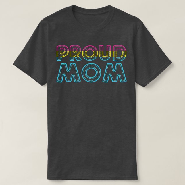 Panseuality Flag Queer Pride Month Proud Mom Panse T-Shirt (Design Front)