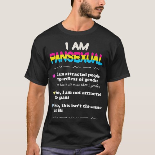Pansexual Definition   Funny Gay Pride LGB  T_Shirt