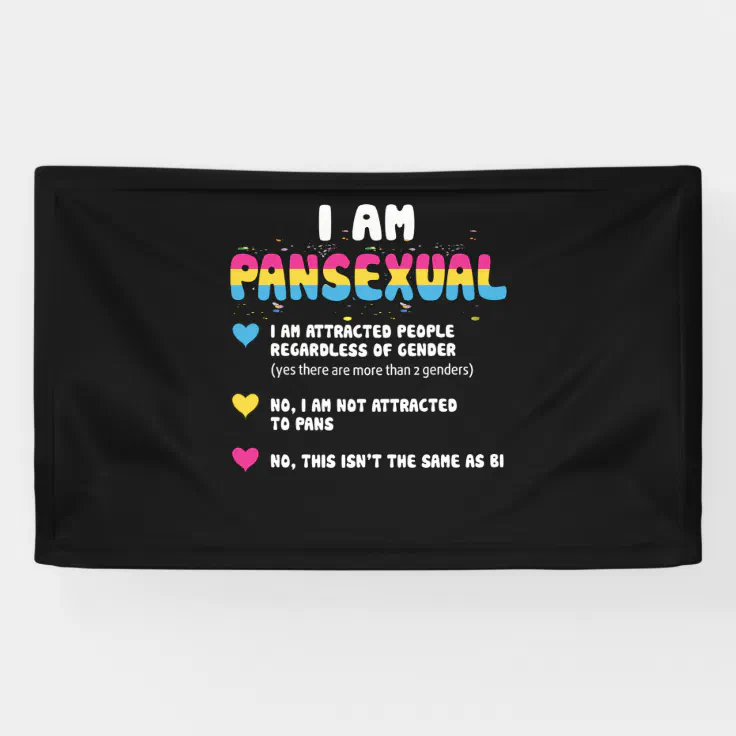 Pansexual Definition Funny Gay Pride Lgbt Banner Zazzle