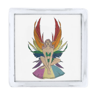Pansexual Faerie Silver Finish Lapel Pin