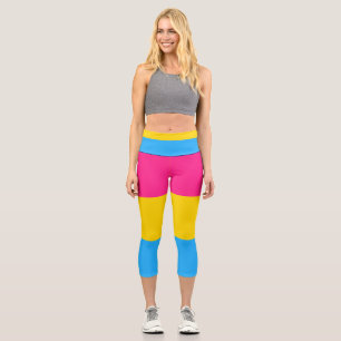Pansexual Flag Capri Leggings