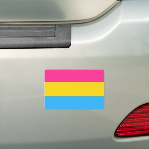Pansexual Flag Car Magnet