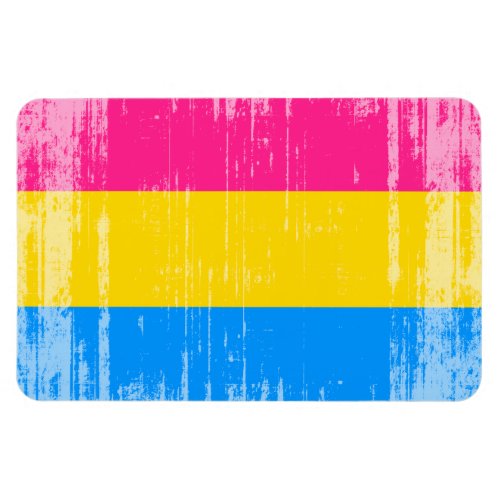 PANSEXUAL FLAG DISTRESSED _png Magnet