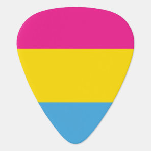 Pansexual Flag Guitar Pick