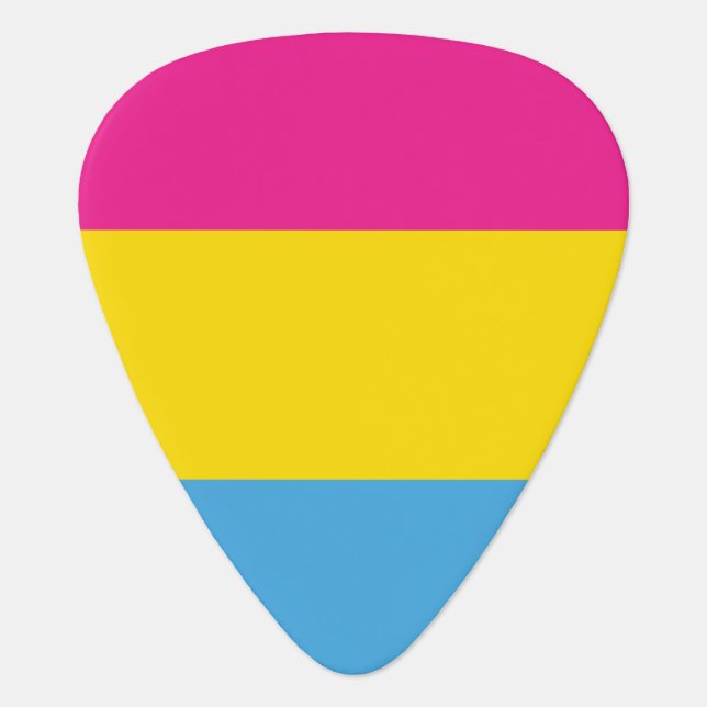 Pansexual Flag Guitar Pick (Front)