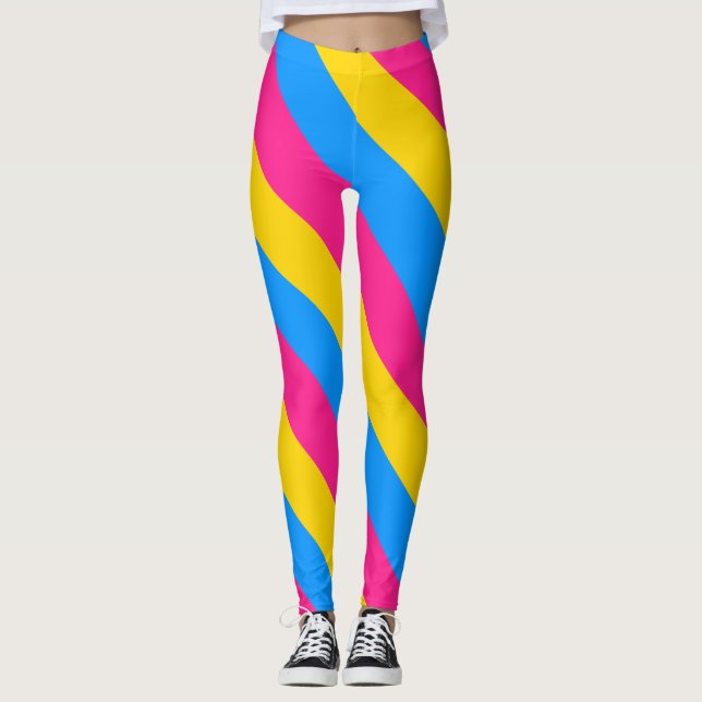 Pansexual flag leggings (Front)