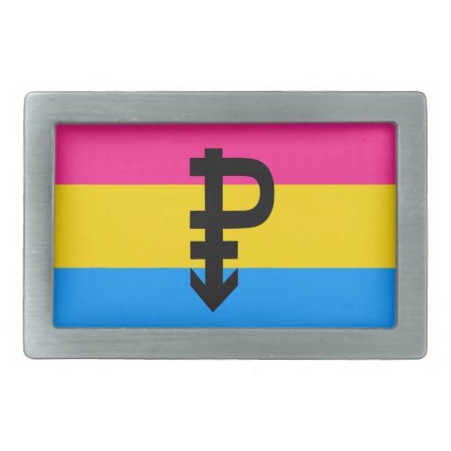 PANSEXUAL FLAG ORIGINAL _png Belt Buckle