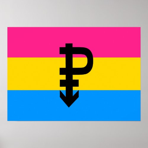 PANSEXUAL FLAG ORIGINAL _png Poster