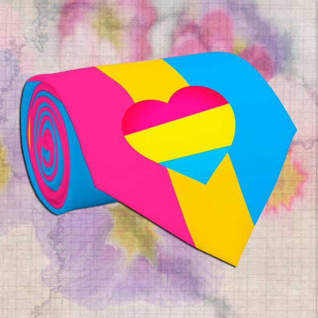 Pansexual Flag & Pride community /gender flag Neck Tie (Creator Uploaded)