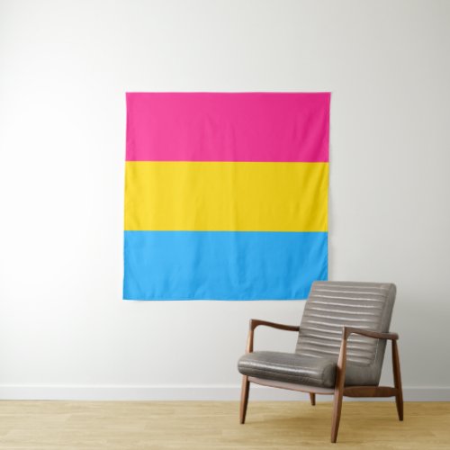 Pansexual Flag Square Tapestry