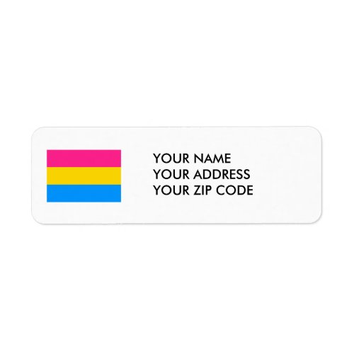 PANSEXUAL FLAG STRIPES _png Label