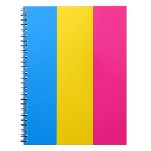 PANSEXUAL FLAG STRIPES _png Notebook