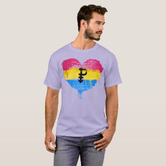 PANSEXUAL HEART - PANSEXUAL LOVE - SYMBOL - T-Shirt