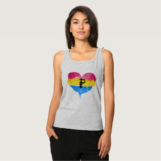 PANSEXUAL HEART - PANSEXUAL LOVE - SYMBOL - TANK TOP