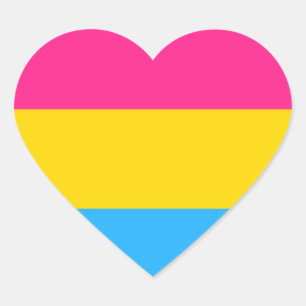 Pansexual Heart Sticker