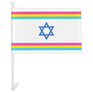 Pansexual Israel Pride Flag Small