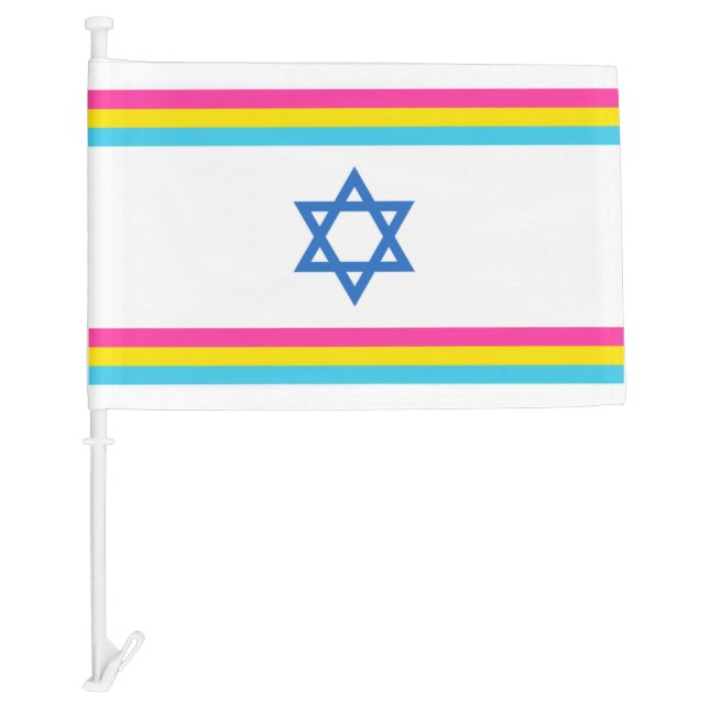 Pansexual Israel Pride Flag Small (Front)