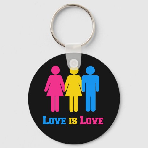 Pansexual Love Keychain