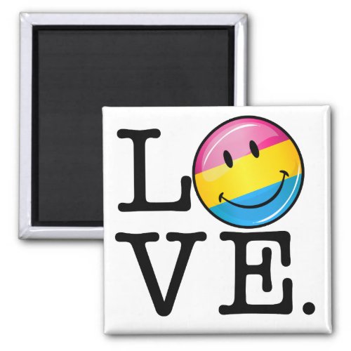 Pansexual Love Smiling Flag Magnet