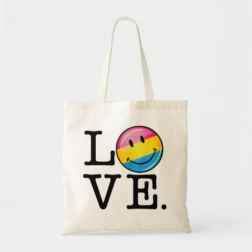 Pansexual Love Smiling Flag Tote Bag