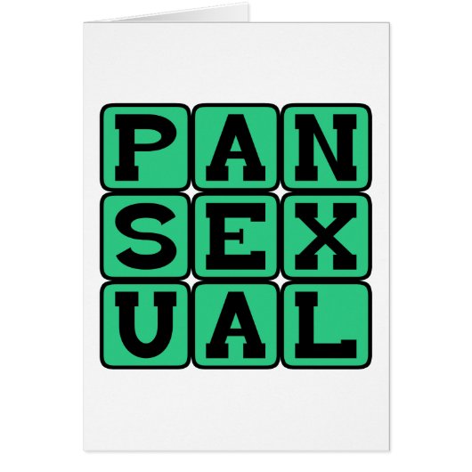 Pansexual, Omnisexual Cards (Front)