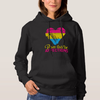 Pansexual Pan tastic Affections Heart Pansexual Fl Hoodie