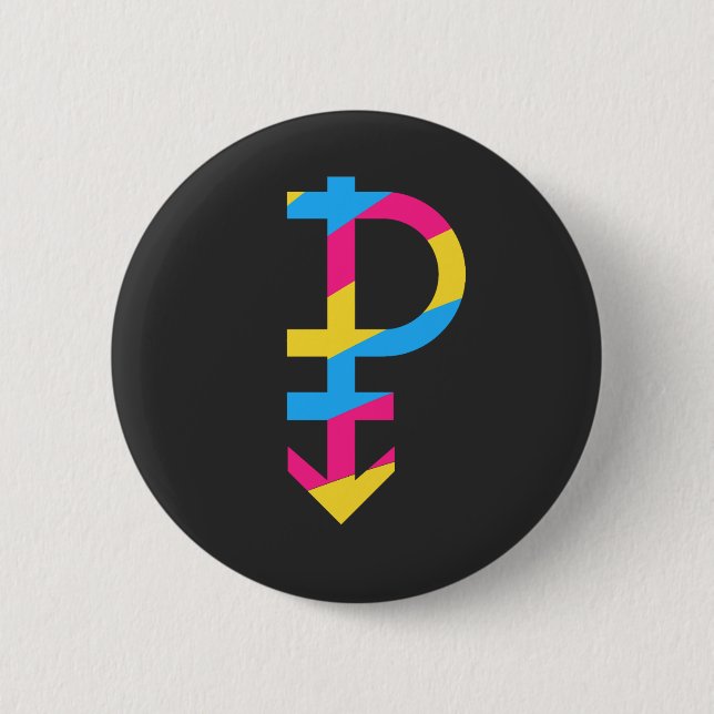 Pansexual - Panromantic Button (Front)