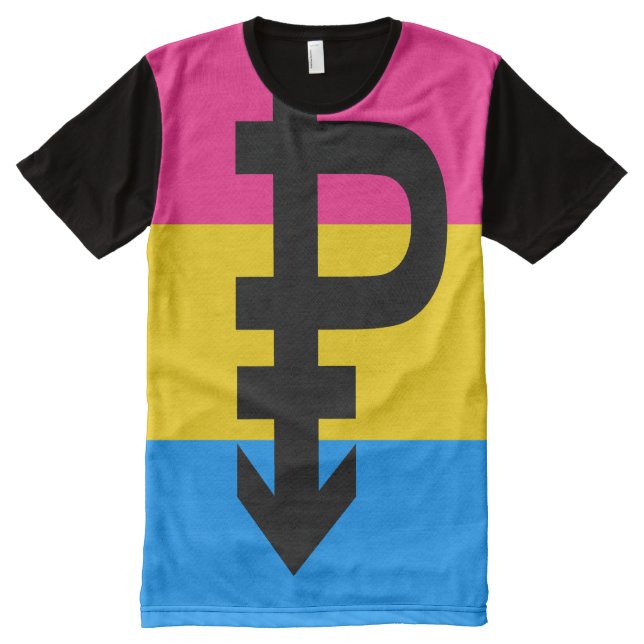 Pansexual Pride All-Over-Print T-Shirt (Front)