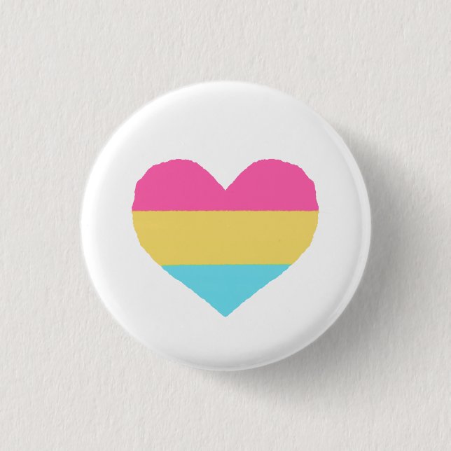 Pansexual Pride badge Button (Front)