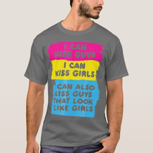 Pansexual Pride  Bisexual LGBQ Ally Flag Men Women T_Shirt