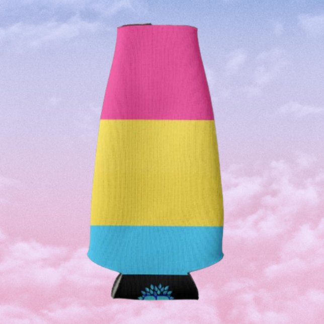Pansexual Pride Bottle Beverage Cooler (Creator Uploaded)