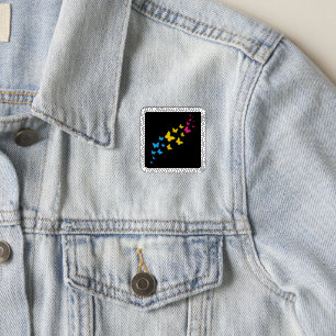 Pansexual Pride Butterfly Trail Patch