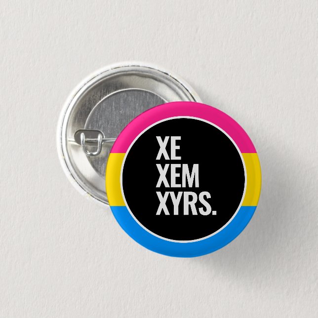 Pansexual Pride Button (Front & Back)
