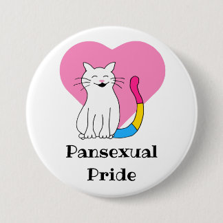 Pansexual Pride Cat Button