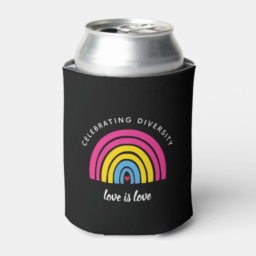 Pansexual Pride Celebrating Diversity Love Is Love Can Cooler