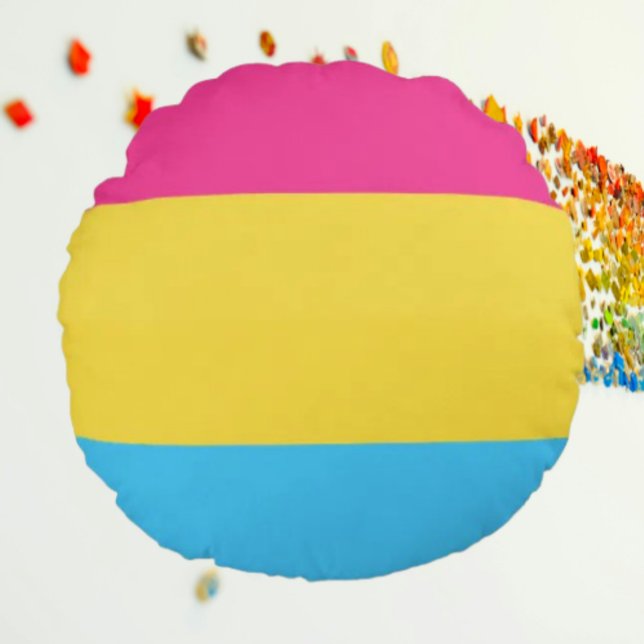 Pansexual Pride Circle Round Pillow (Creator Uploaded)