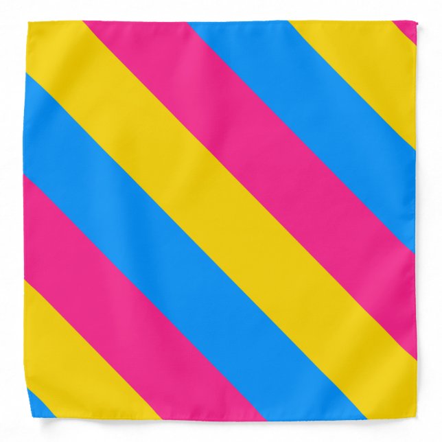 Pansexual Pride Colors Bandana (Front)