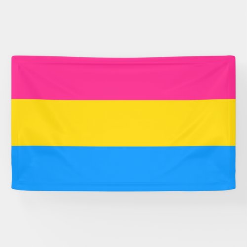 Pansexual Pride Colors Banner