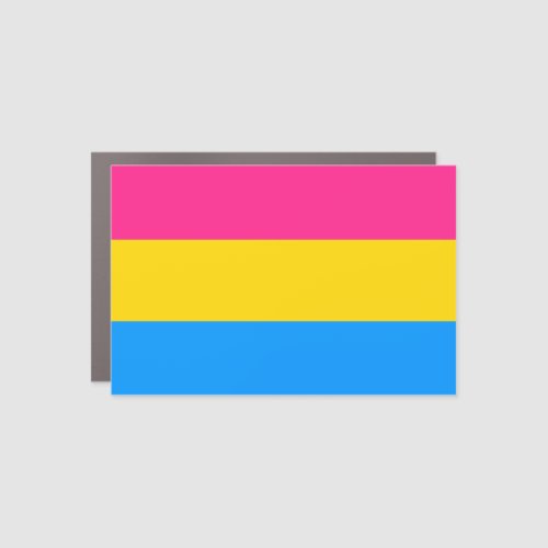 Pansexual Pride Colors Car Magnet